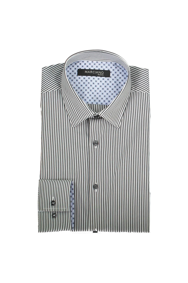 GUESS MARCIANO CAMICIA MANICHE LUNGHE UOMO NERO