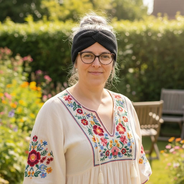 Bandeau tricot croisé 