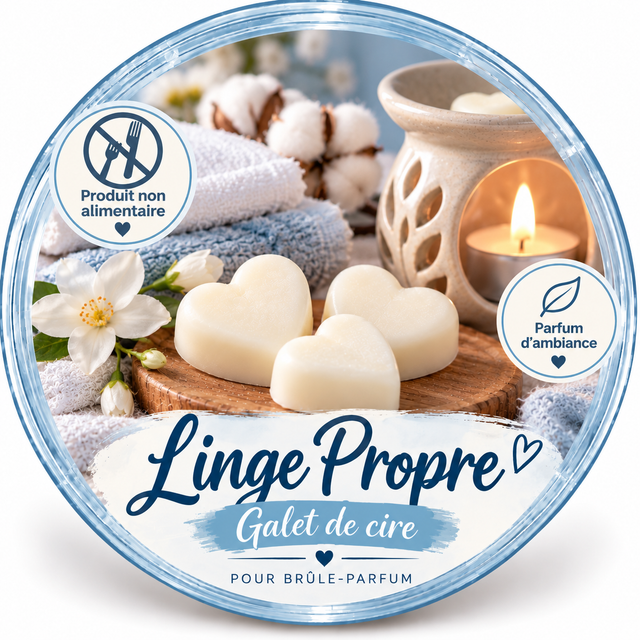 Galet de cire - Linge Propre