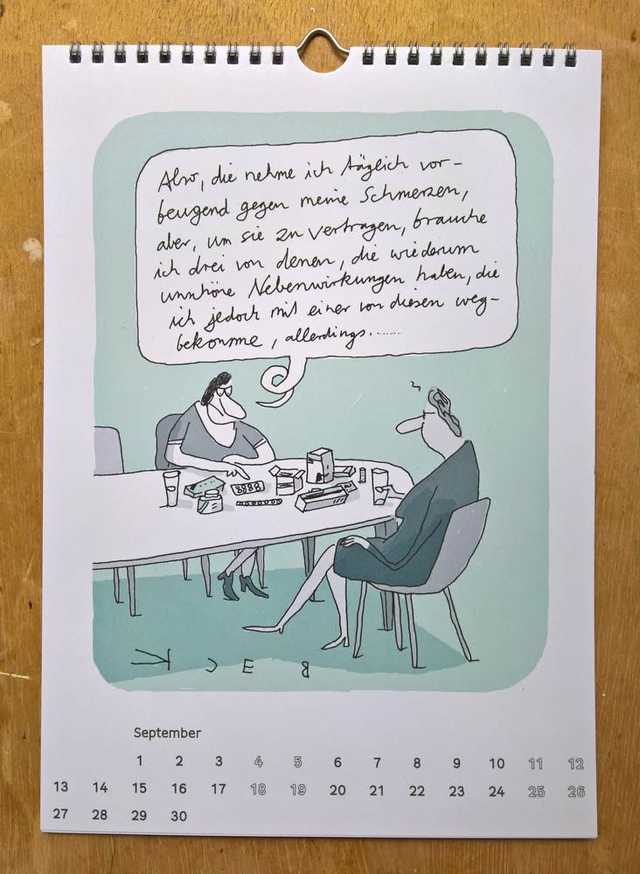 2027 Cartoon-Kalender