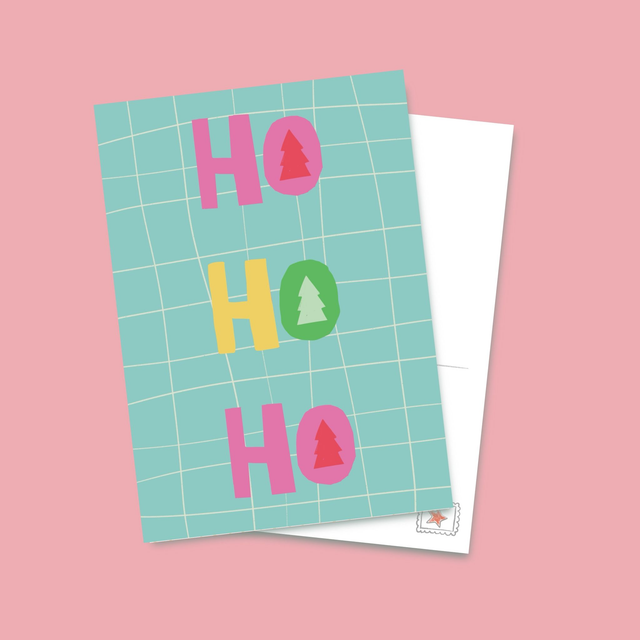 Ho Ho Ho - Postkarte