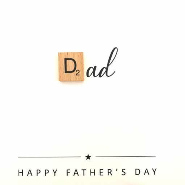 Scrabble Dad Happy Fathers Day