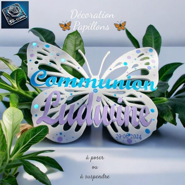 Décoration murale &quot;PAPILLON&quot; personnalisée