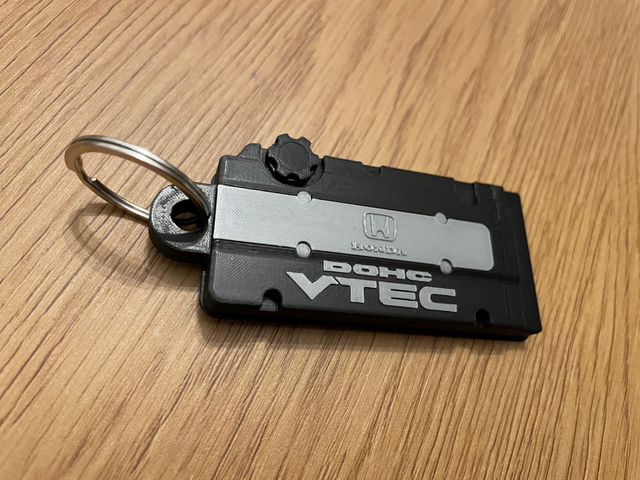 Porte clés moteur Honda H series Noir