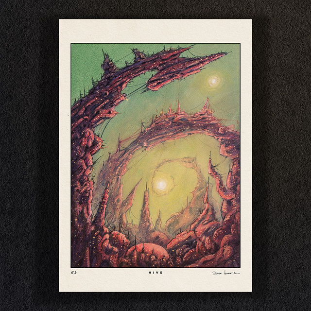 #0112-HIVE N°3- PRINT -technique mixte