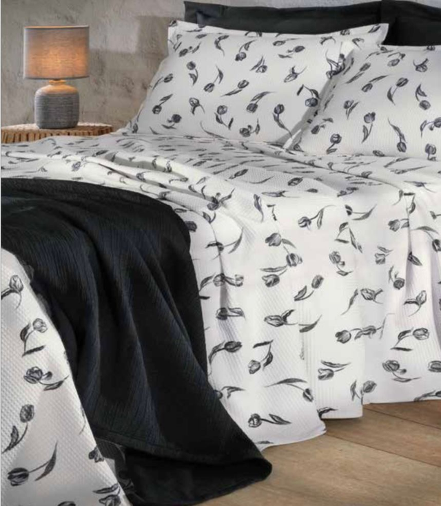 Kit Colcha King Piquet Estampado