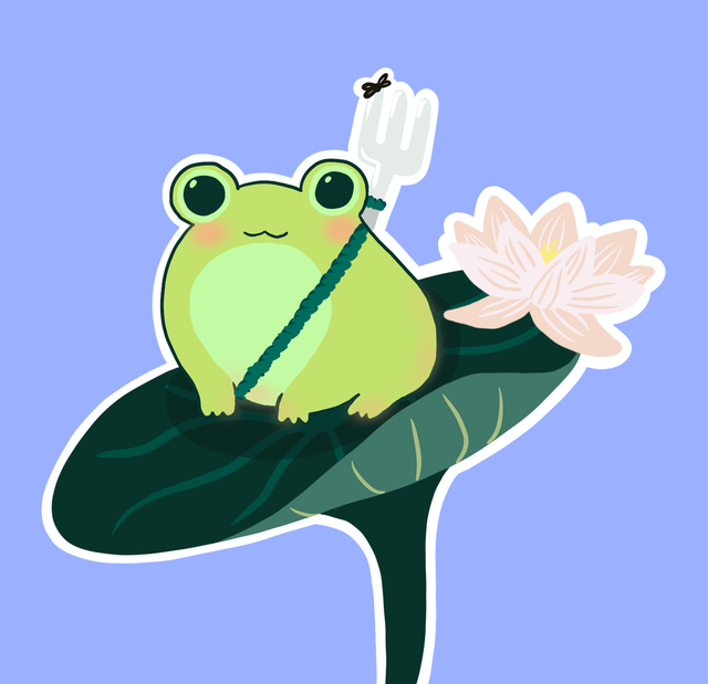 Froggy hunter - sticker