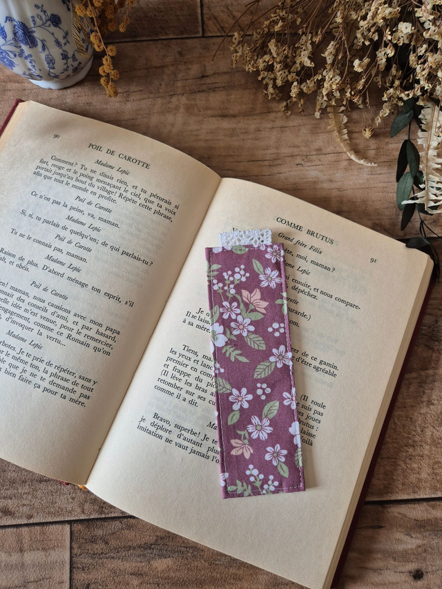 Marque-page fleurs