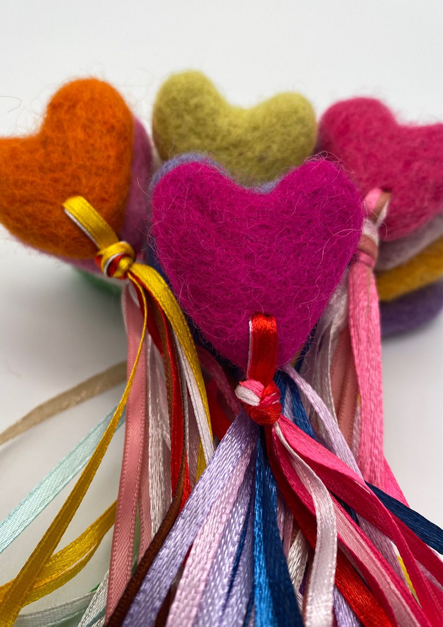 Cat Nip Felt Hearts and Stars.