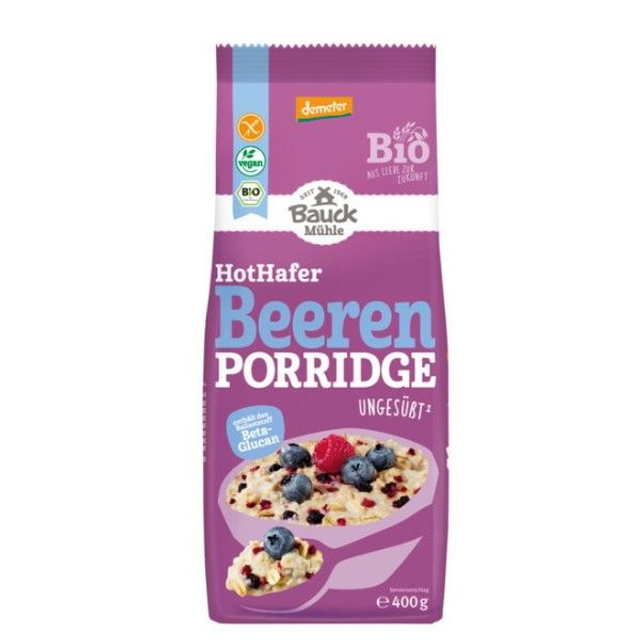 Bauck Mühle Hot Hafer Beeren Porridge 400g Packung