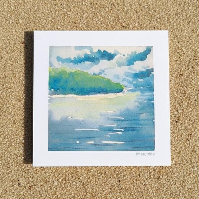 Aquarelle mini - Ilet Chancel - reproduction
