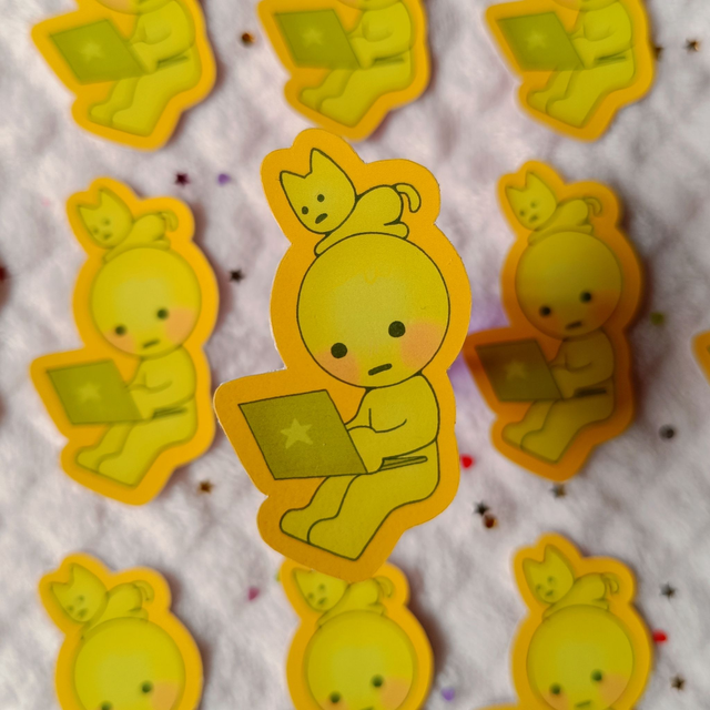 Working smiski stickers