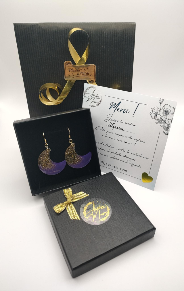 Boucles d'oreilles "Lupina"