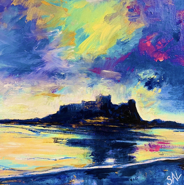 Print- Bamburgh- Blue Bamburgh