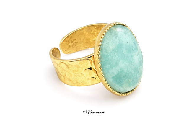 Bague « Diana » Amazonite 