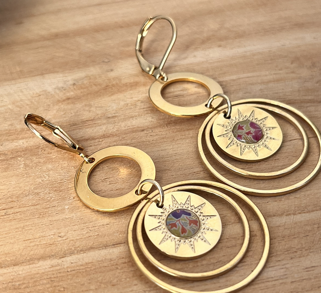 Boucles d’oreilles acier inoxydable