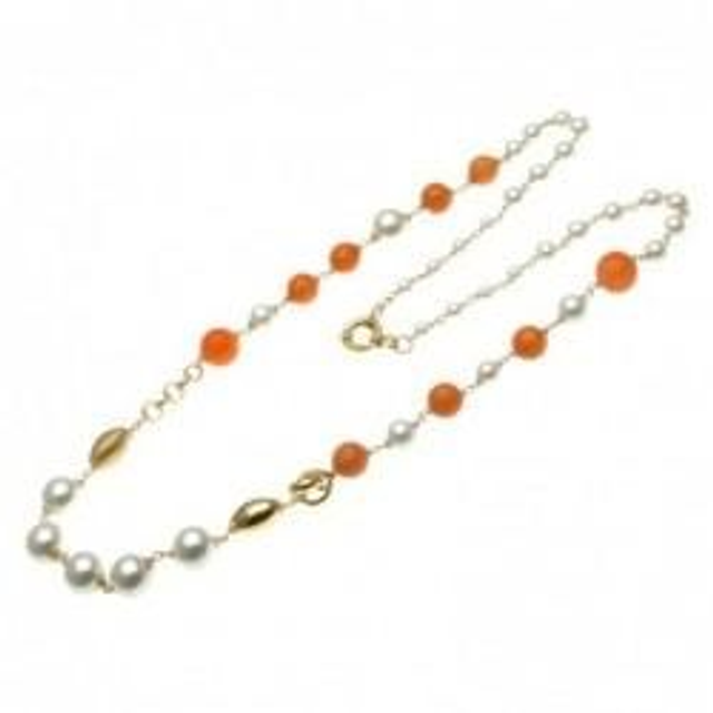 Collana donna in bronzo dorato e pietre bijoux 