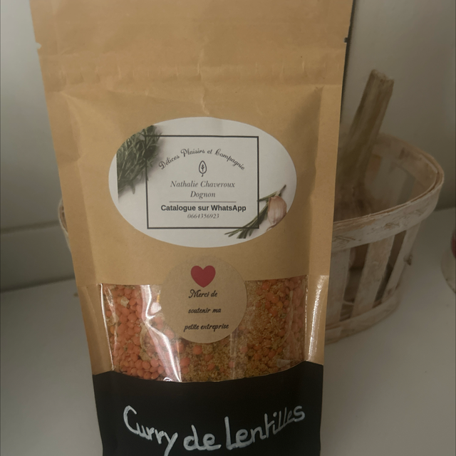 Curry de lentilles 