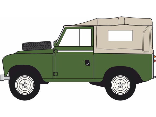 Land Rover Series IIa SWB Canvas Bronze Green
