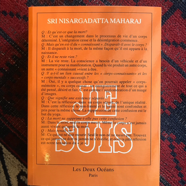 MAHARAJ Nisargadatta - Je Suis