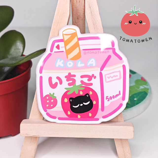 Fridge magnet: Strawberry milk Kola