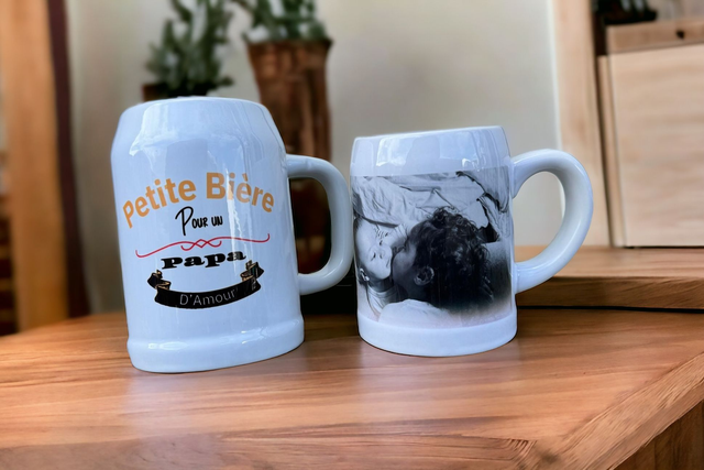 Chope de bière  250ml et 500ml (à personnaliser)