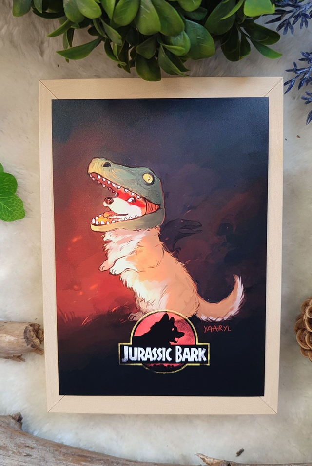 Carte Postale Corgi Jurassic Park