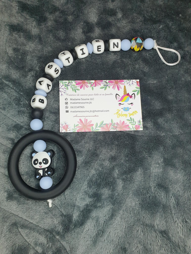 Attache Tétine Dentition Panda