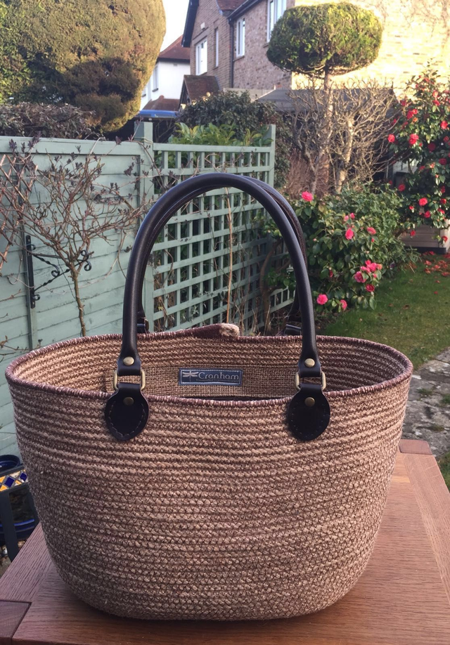 SOLD - Brown Handbag Basket - other colours to order