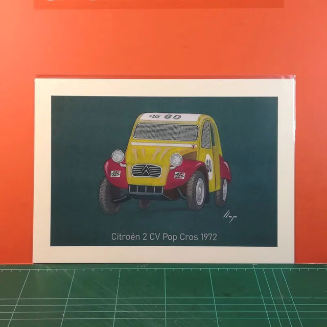 Artimotor prints - A4 1972 Citroën 2 CV Pop Cros