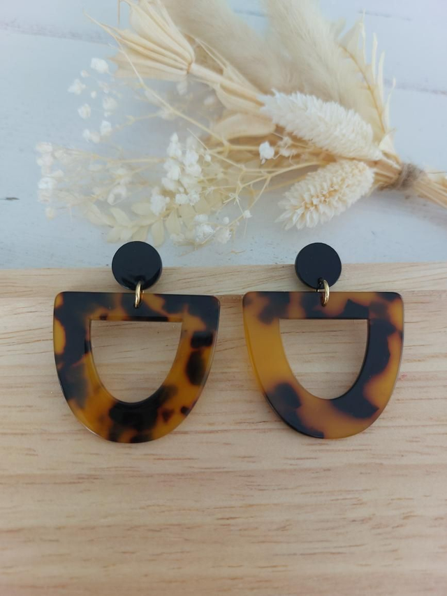 Boucles d'oreilles Elyna (marron)