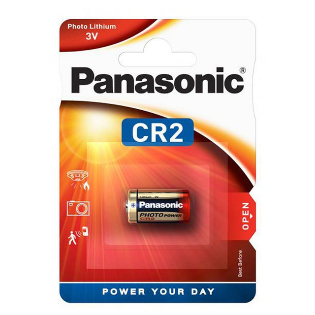 CR2 Panasonic 3 Volt Photo Lithium Battery (Pack 1)