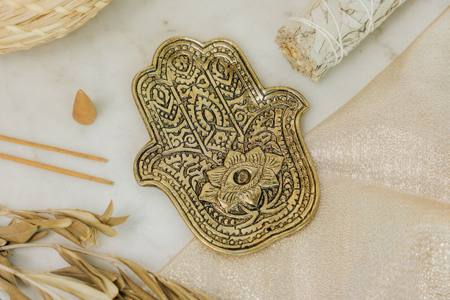 Porte Encens Métal Main de Fatima