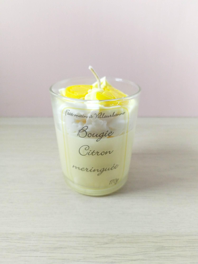 Bougie citron meringué 