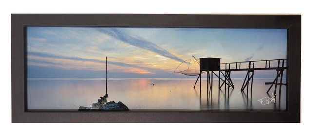 Cadre photo panoramique 10x30 cm pastel 