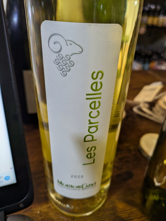  Les Parcelles Mouton Cadet Blanc Baron Rothschild 2020