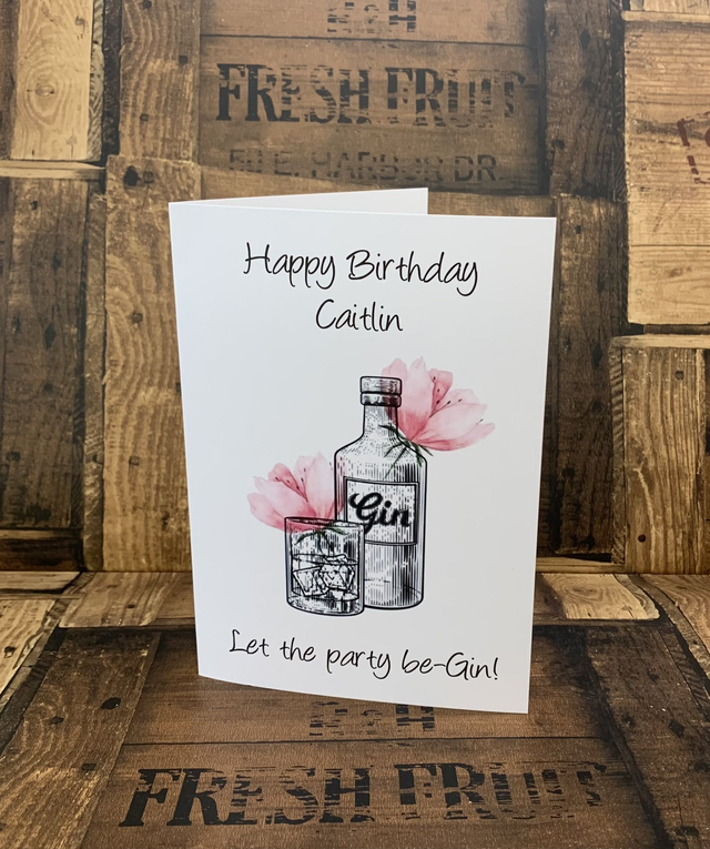 Let the party be gin card