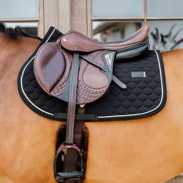Kentucky Horsewear Onion Quilt Jumping Saddle Pad with Rubber Logo