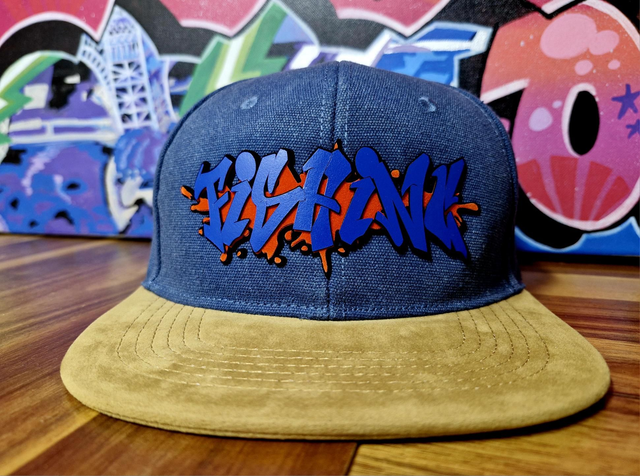 #10 CASQUETTE CUSTOM 3D STREET ART &quot;FISHING&quot; 