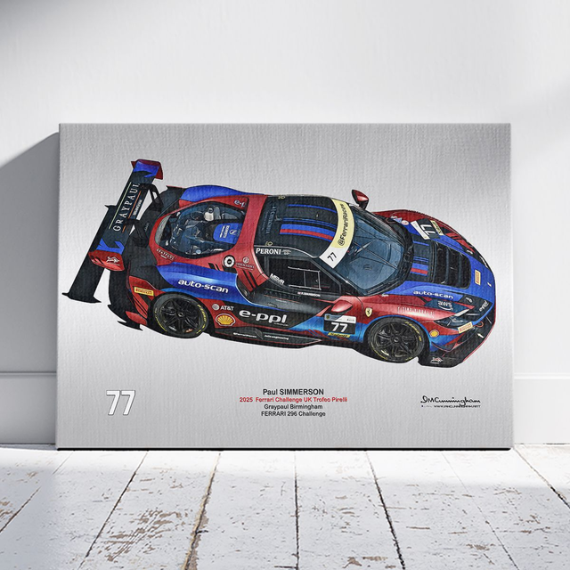 C250701 Ferrari 296 Challenge FCUK25 #77 Paul Simmerson OLPK ICA0642