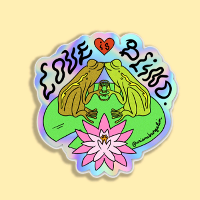 sticker love is blind