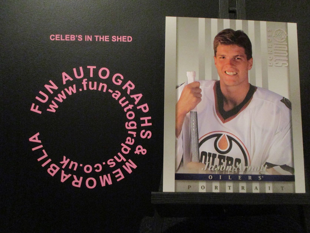 Jason Arnott - NFL 1997 Donruss Studio Ice Hockey Original 10x8 Trading Card #29 (B)