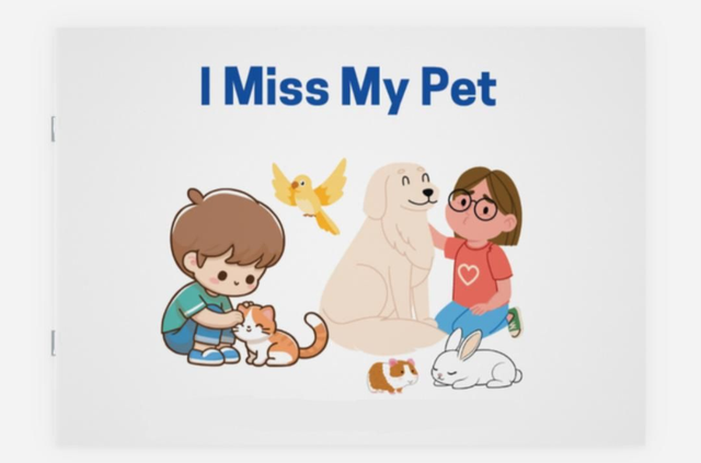 Physical Copy - I Miss My Pet - Bereavement book for children