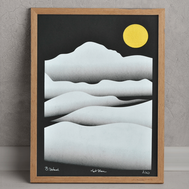 Mont Blanc noir et blanc - A3