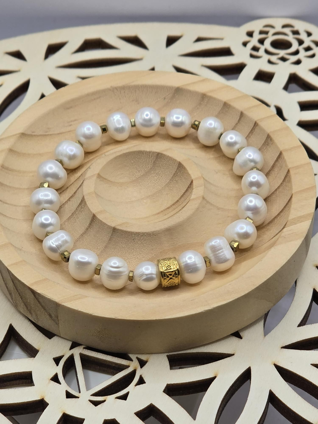 Bracelet Perle de culture d'eau douce 0,8 cm