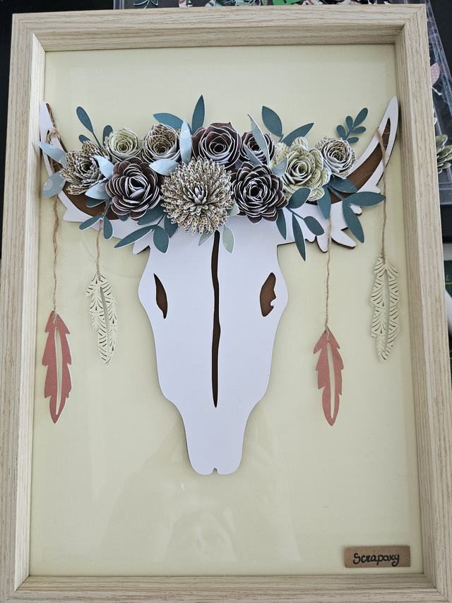 Cadre crâne de vache