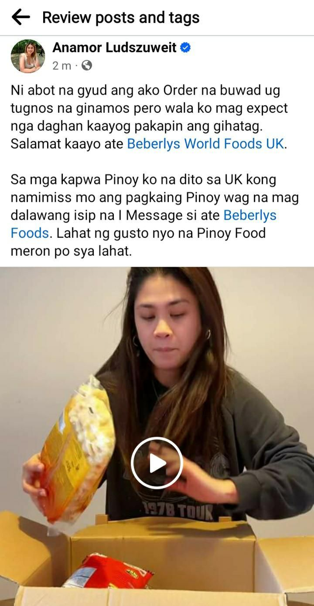 A Beautiful Filipino Food Vlogger London- Anamor Ludszuweit January 2024