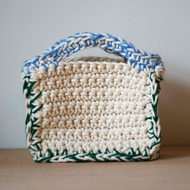 Crochet Bag - Blue/Green