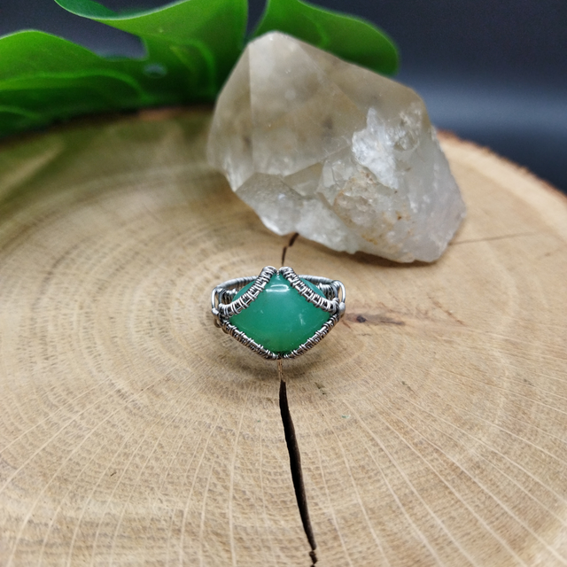 Bague Chrysoprase - Pièce Unique