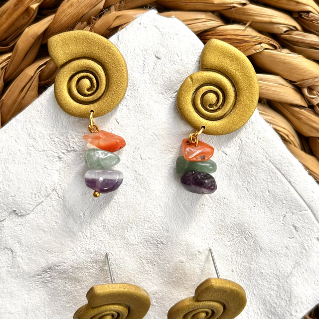 Pendientes Caracola sagrada